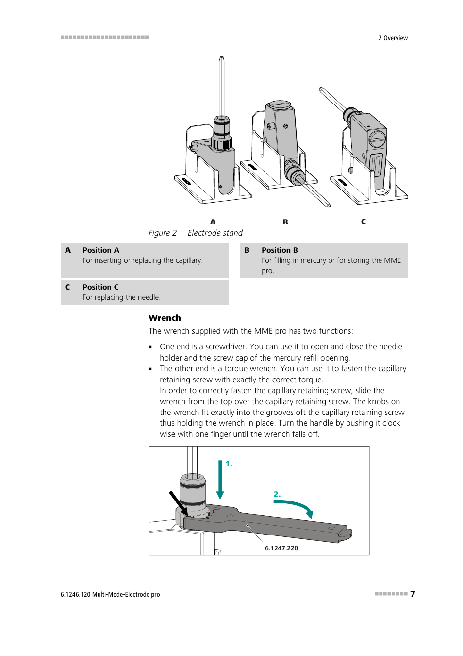 Figure 2, Electrode stand | Metrohm Multi-Mode Electrode pro User Manual | Page 15 / 57