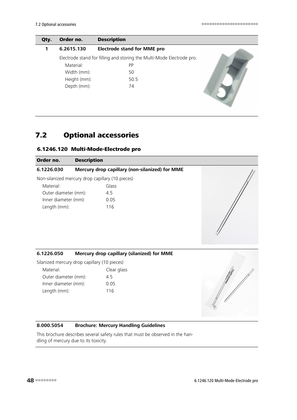 2 optional accessories, Optional accessories | Metrohm Multi-Mode Electrode pro User Manual | Page 56 / 57