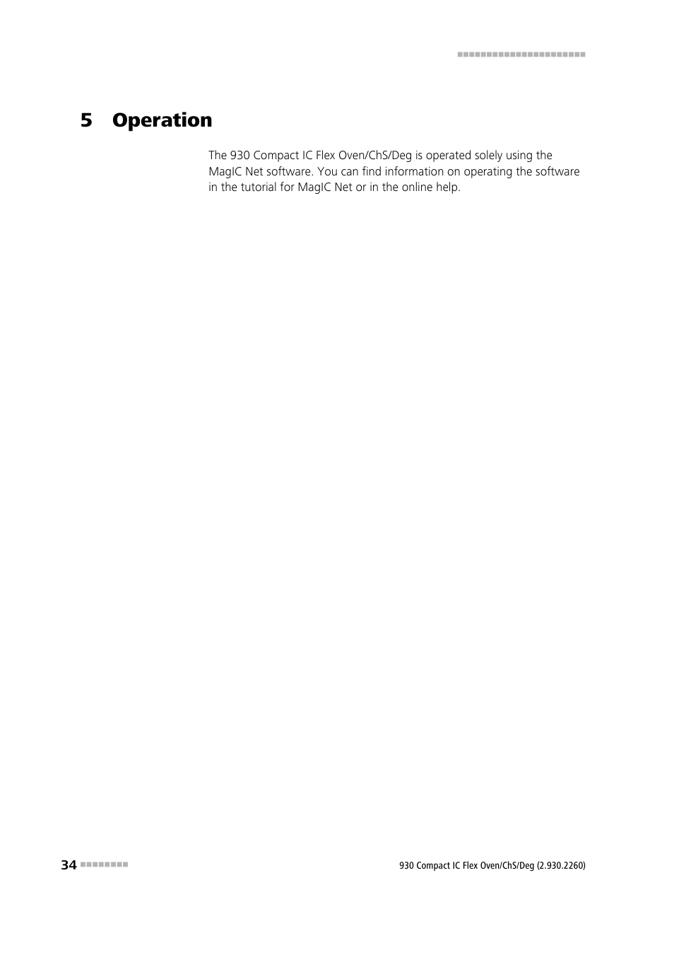 5 operation | Metrohm 930 Compact IC Flex Oven/ChS/Deg User Manual | Page 42 / 47