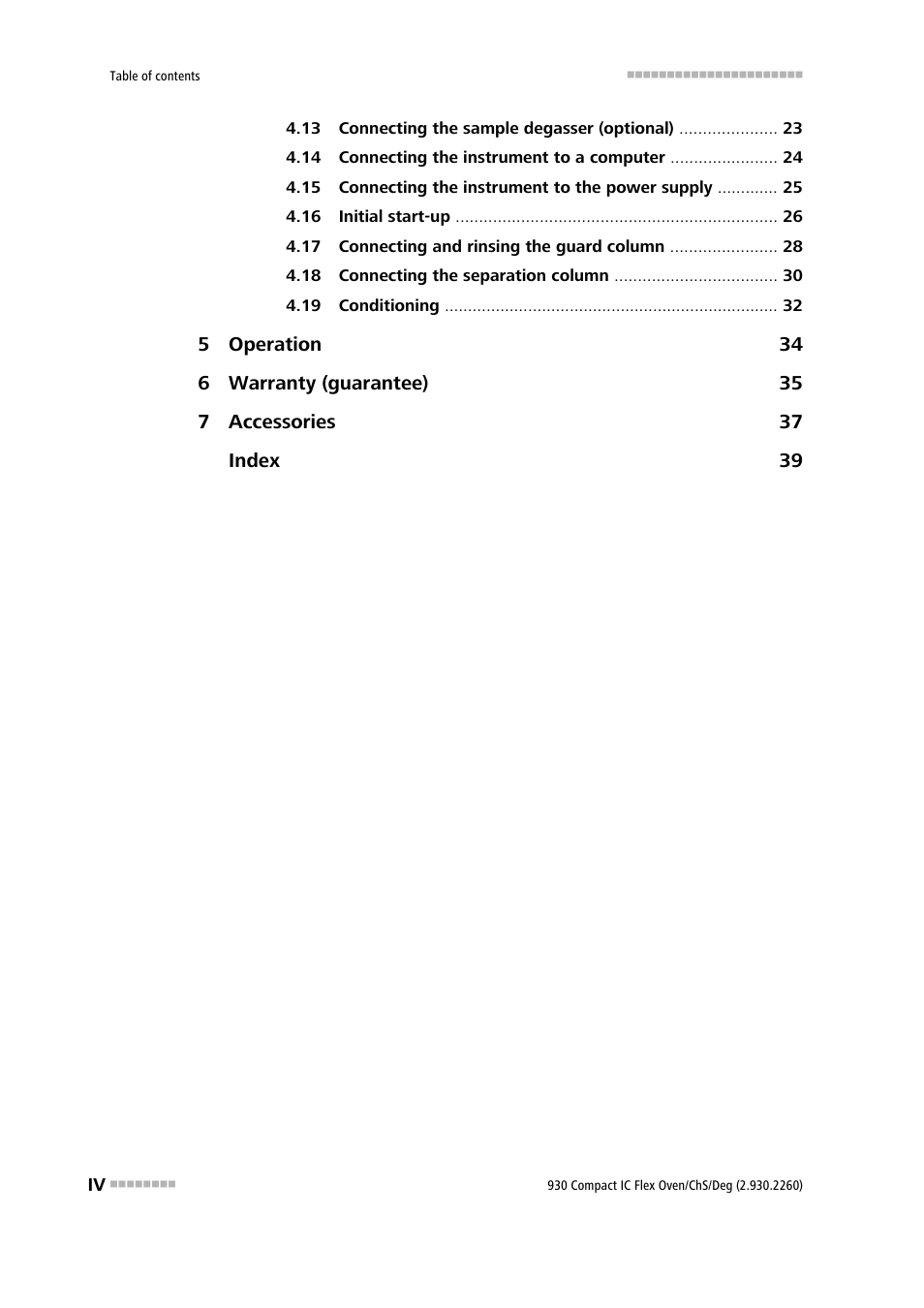 Metrohm 930 Compact IC Flex Oven/ChS/Deg User Manual | Page 6 / 47