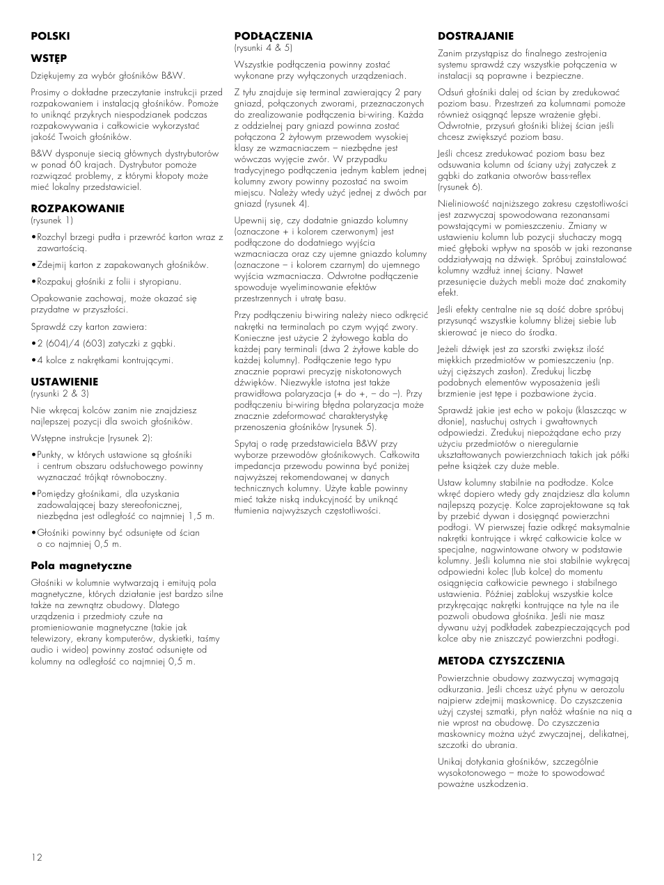 Bowers & Wilkins 604 S2 User Manual | Page 14 / 20