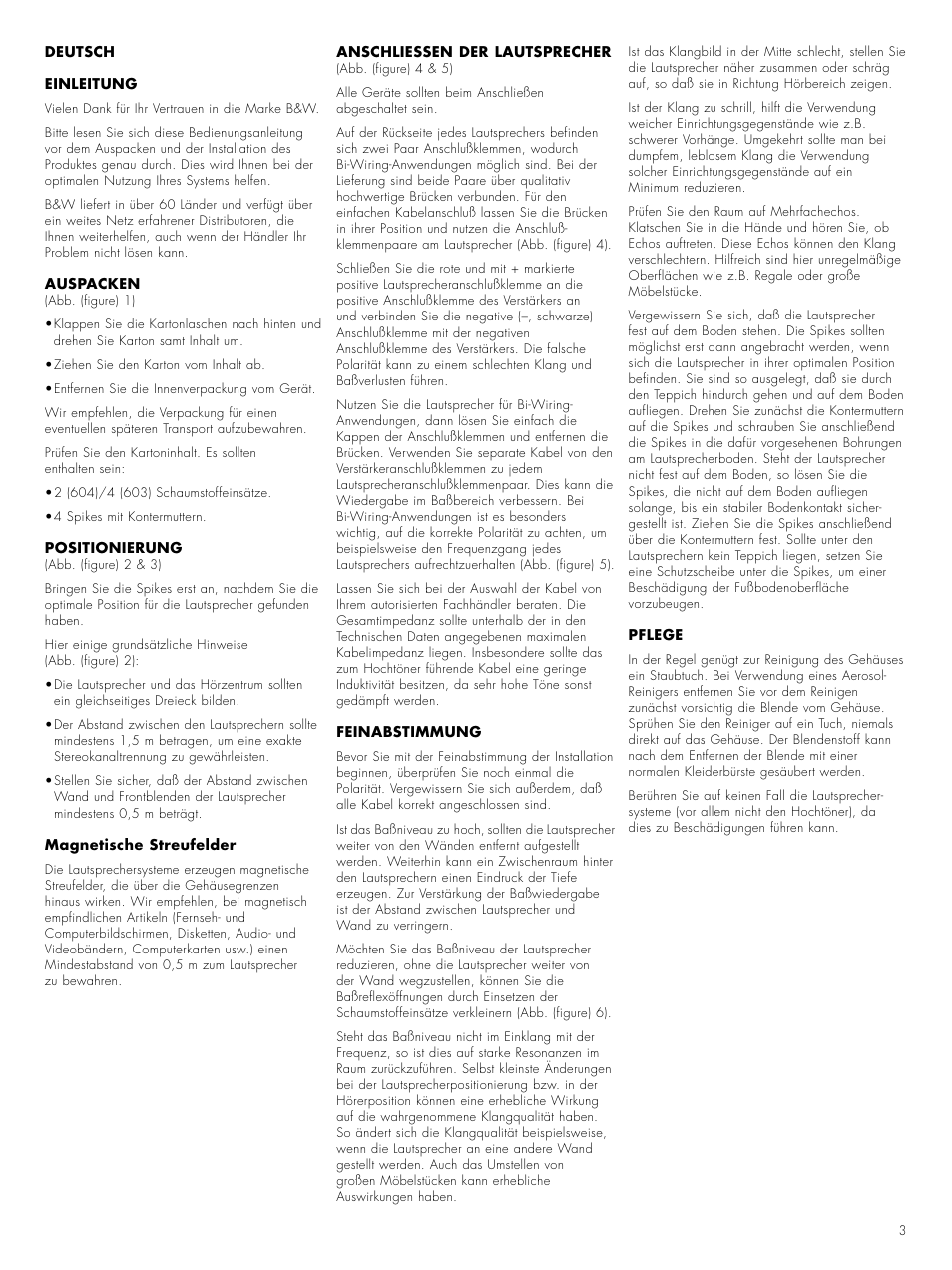 Bowers & Wilkins 604 S2 User Manual | Page 5 / 20