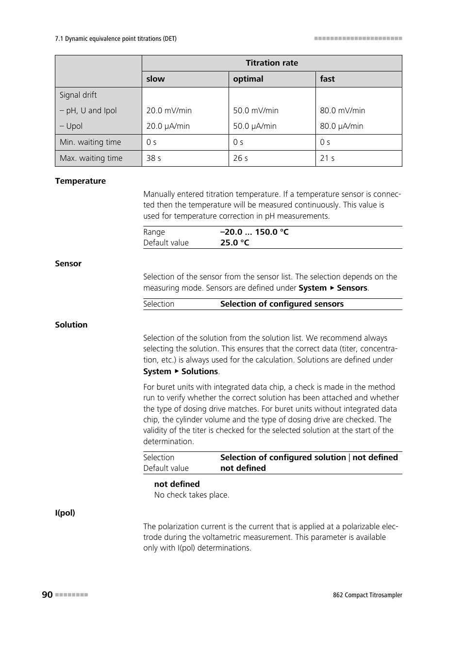 Metrohm 862 Compact Titrosampler User Manual | Page 100 / 174