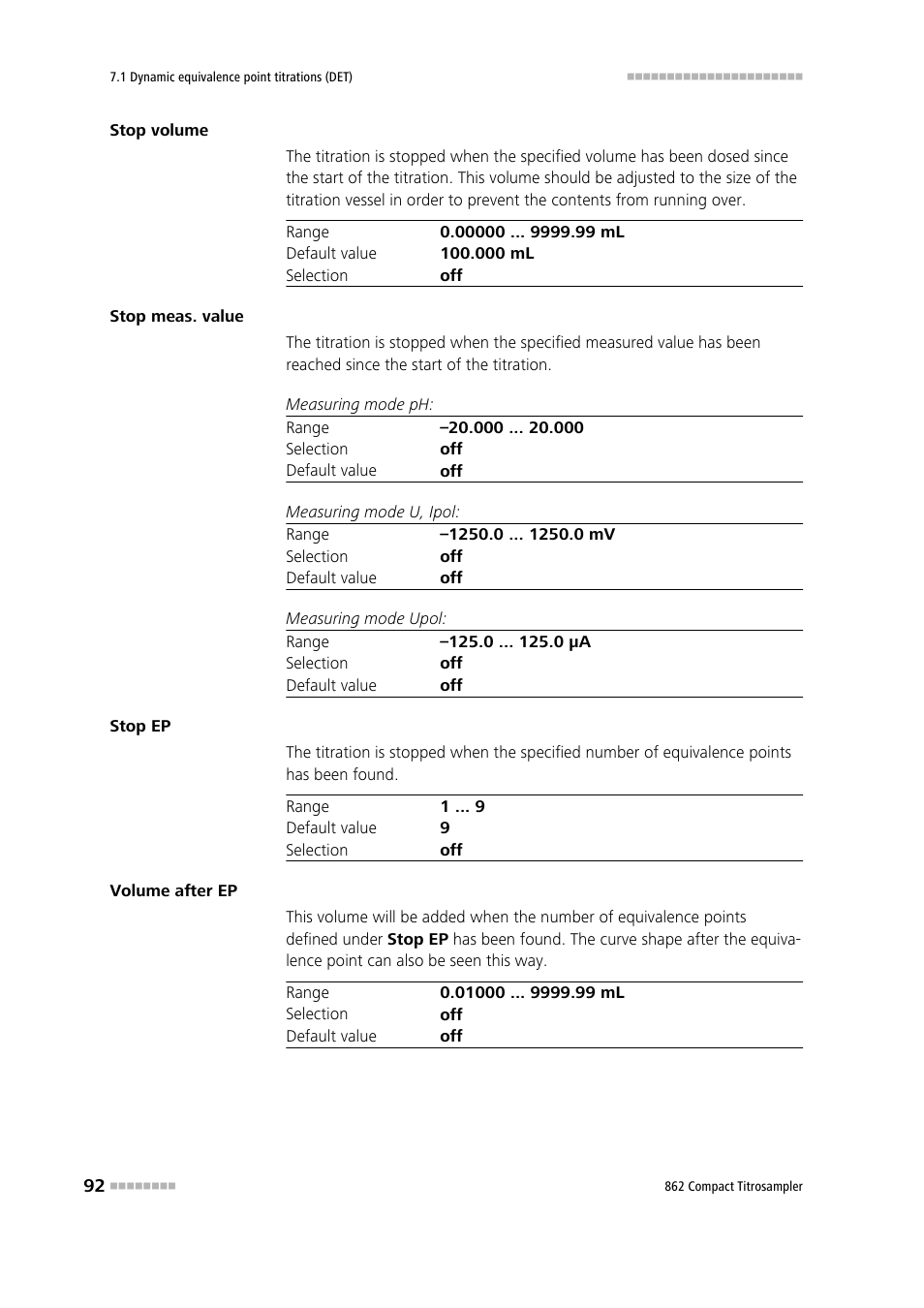 Metrohm 862 Compact Titrosampler User Manual | Page 102 / 174