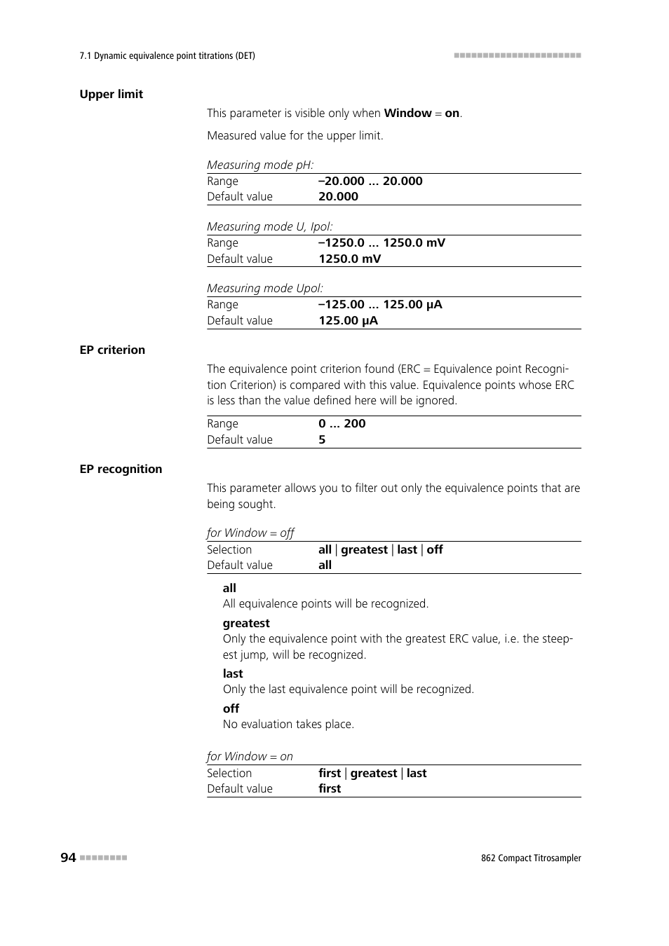 Metrohm 862 Compact Titrosampler User Manual | Page 104 / 174