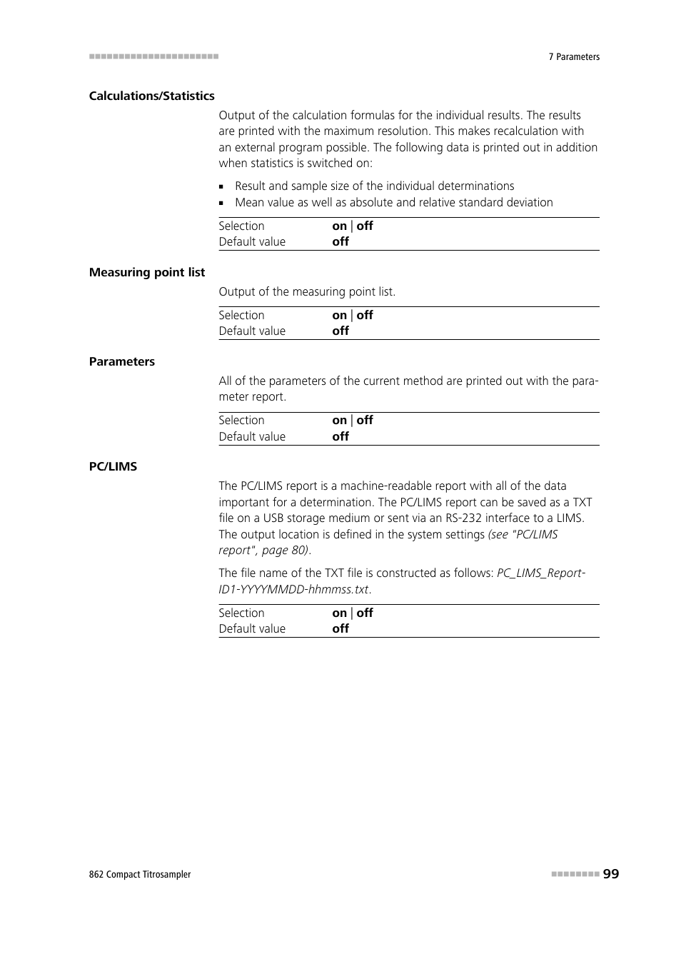 Metrohm 862 Compact Titrosampler User Manual | Page 109 / 174