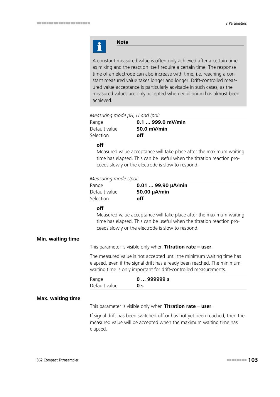 Metrohm 862 Compact Titrosampler User Manual | Page 113 / 174