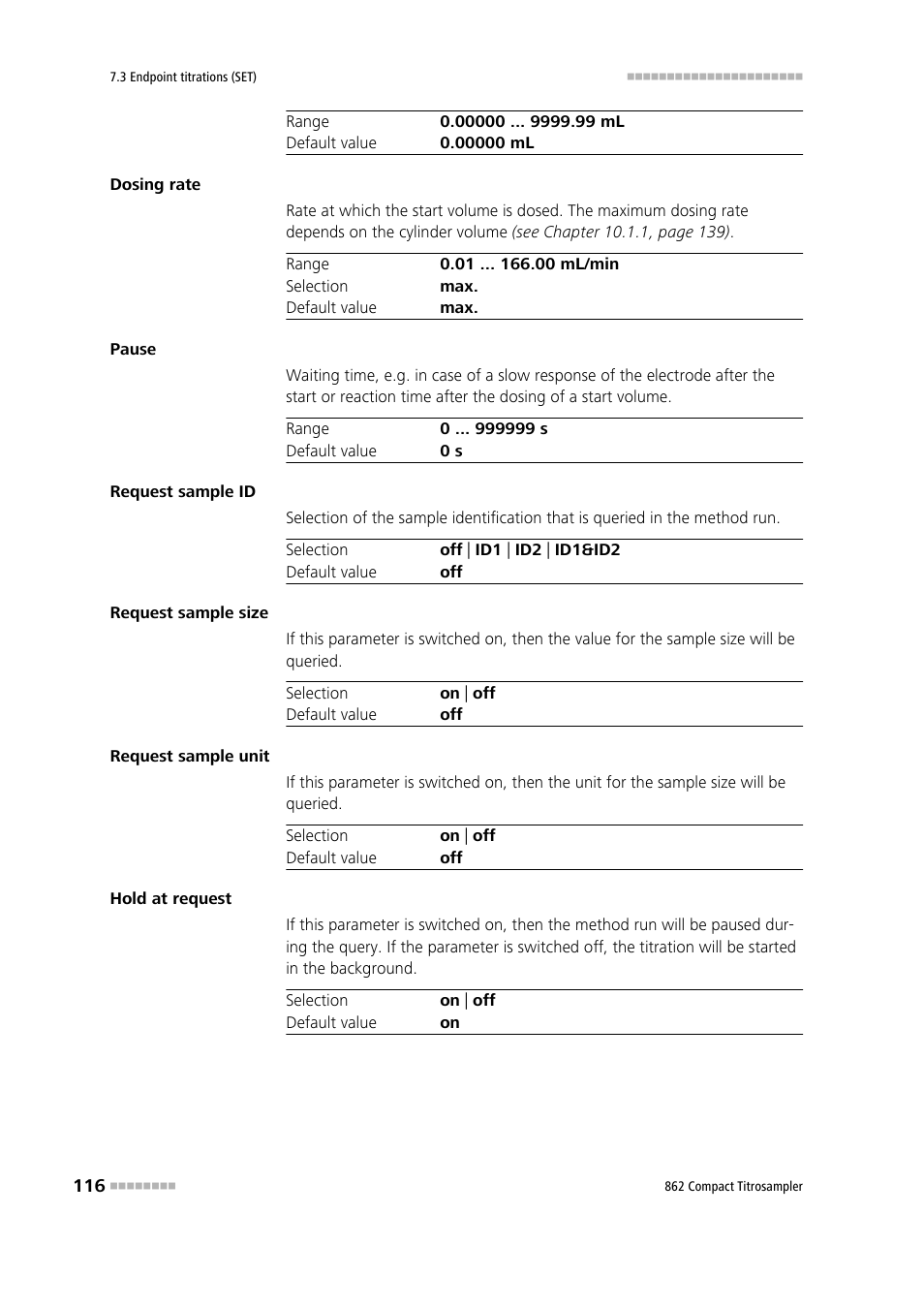 Metrohm 862 Compact Titrosampler User Manual | Page 126 / 174