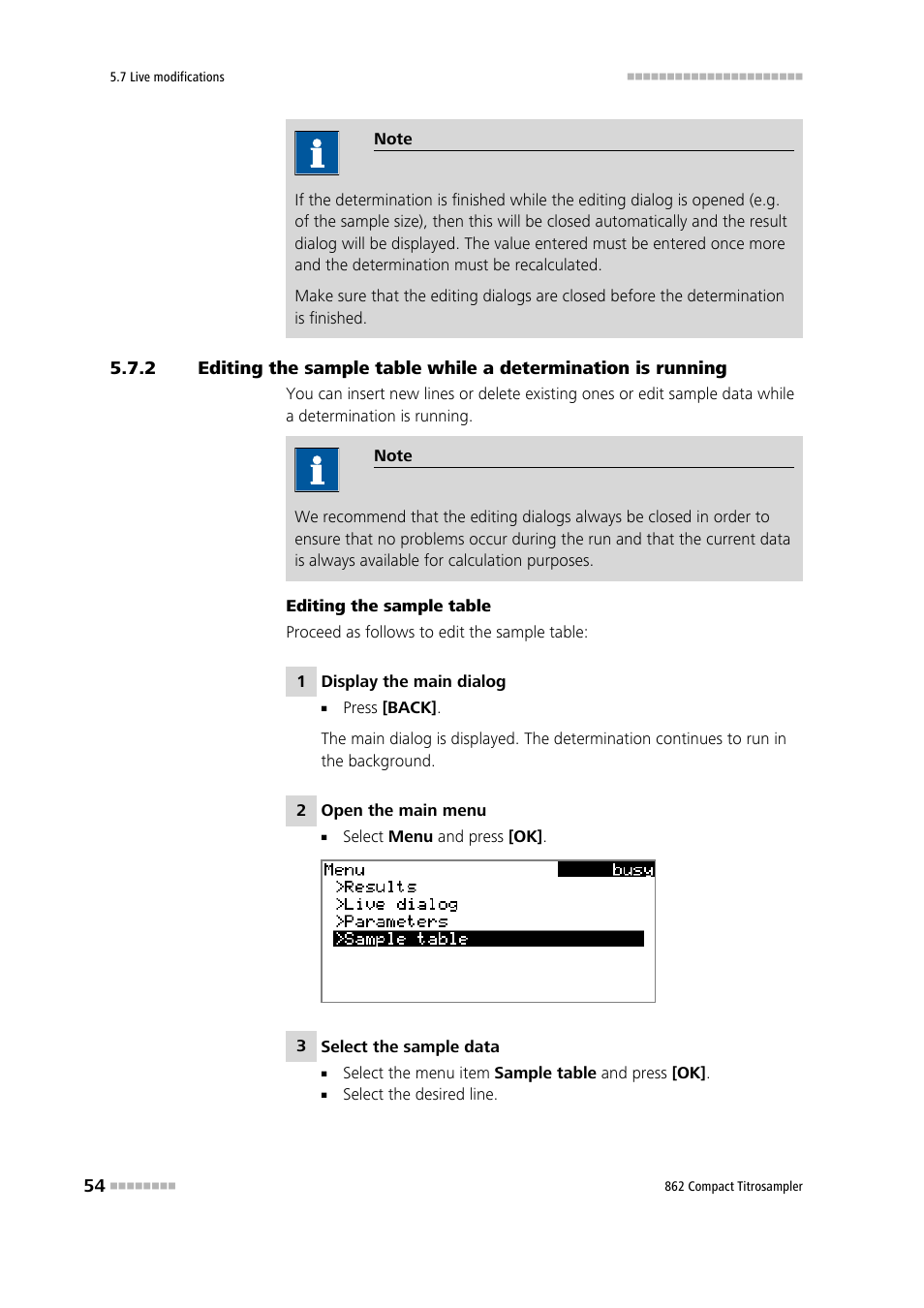 Metrohm 862 Compact Titrosampler User Manual | Page 64 / 174