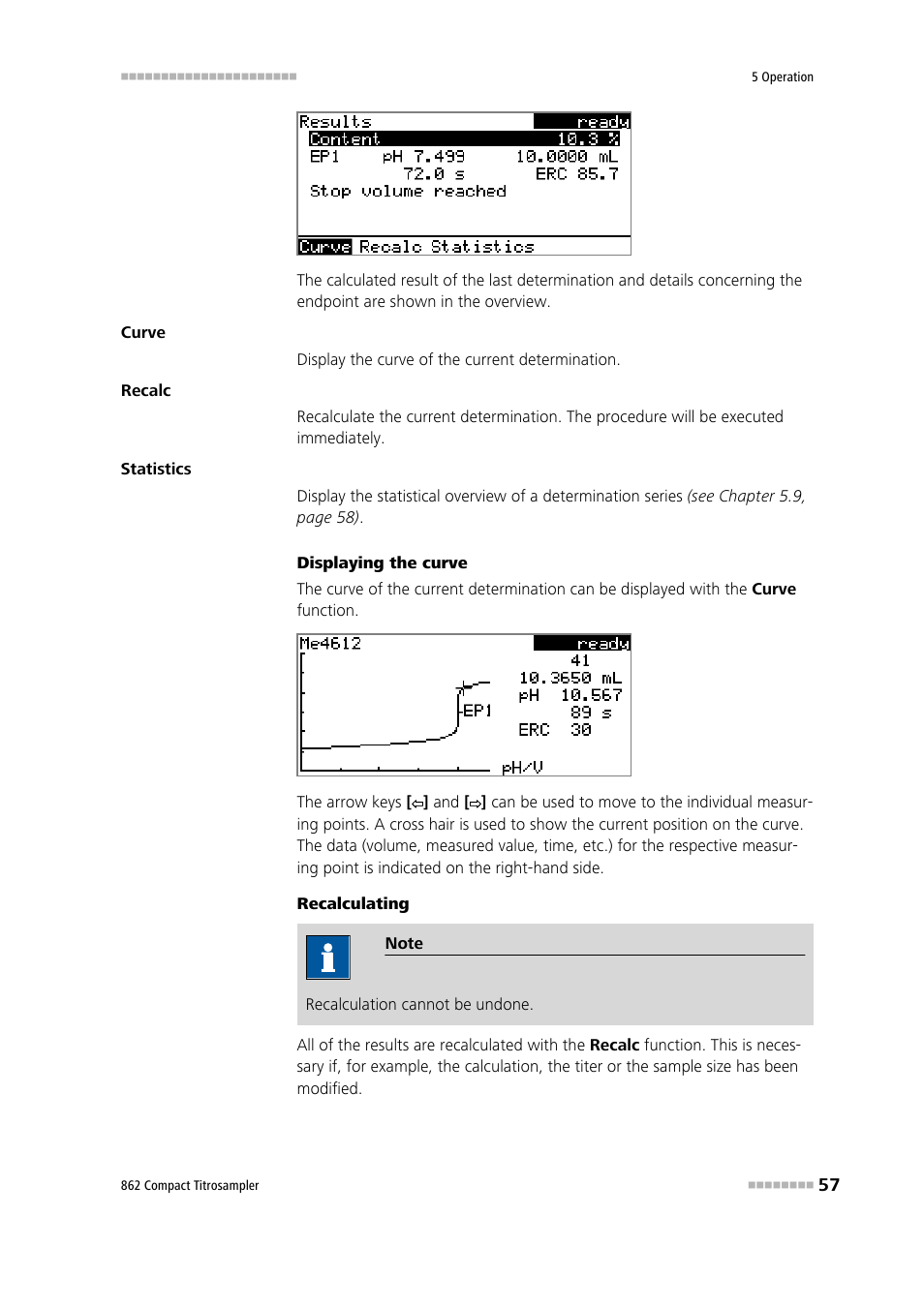Metrohm 862 Compact Titrosampler User Manual | Page 67 / 174