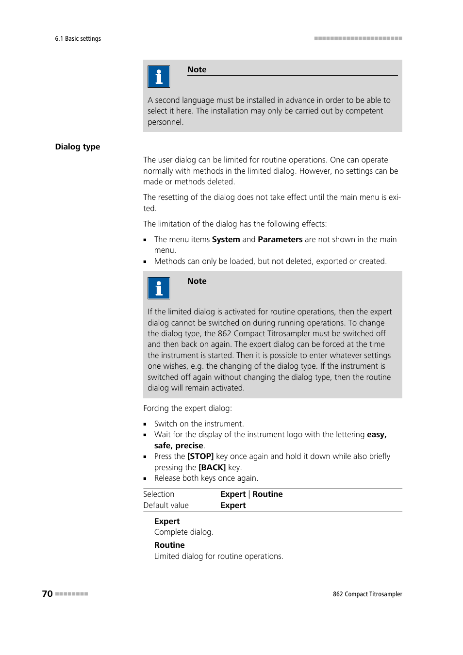 Metrohm 862 Compact Titrosampler User Manual | Page 80 / 174