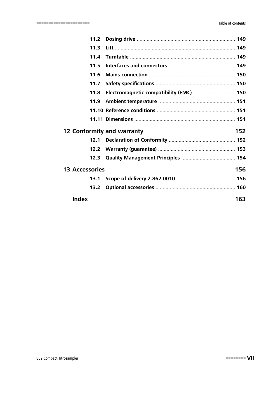 Metrohm 862 Compact Titrosampler User Manual | Page 9 / 174