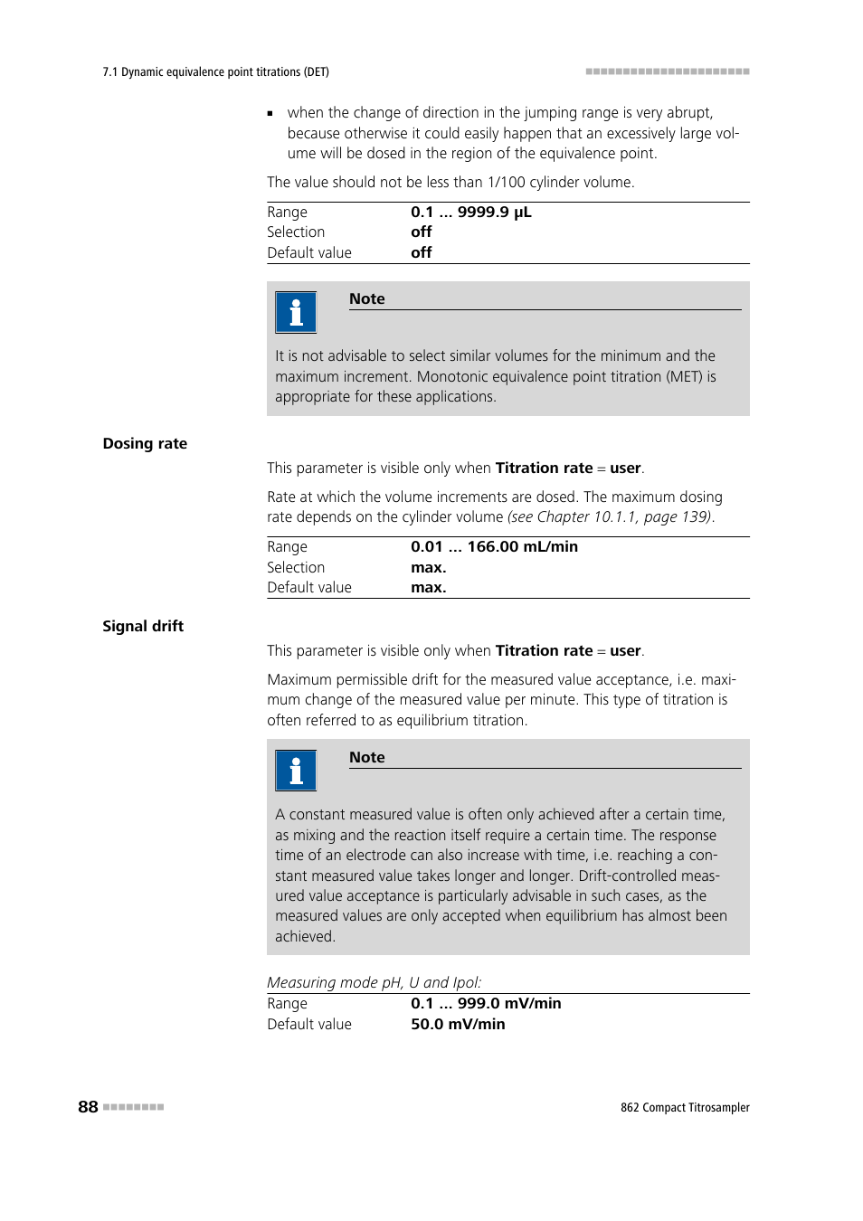 Metrohm 862 Compact Titrosampler User Manual | Page 98 / 174