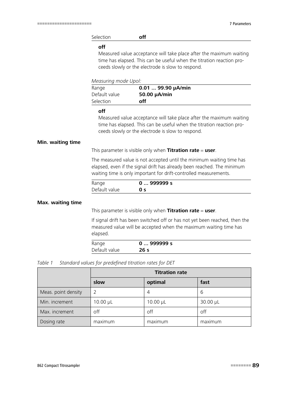 Metrohm 862 Compact Titrosampler User Manual | Page 99 / 174