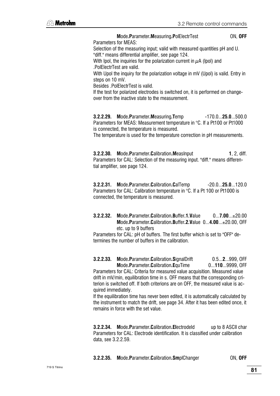 Metrohm 719 S Titrino User Manual | Page 85 / 152