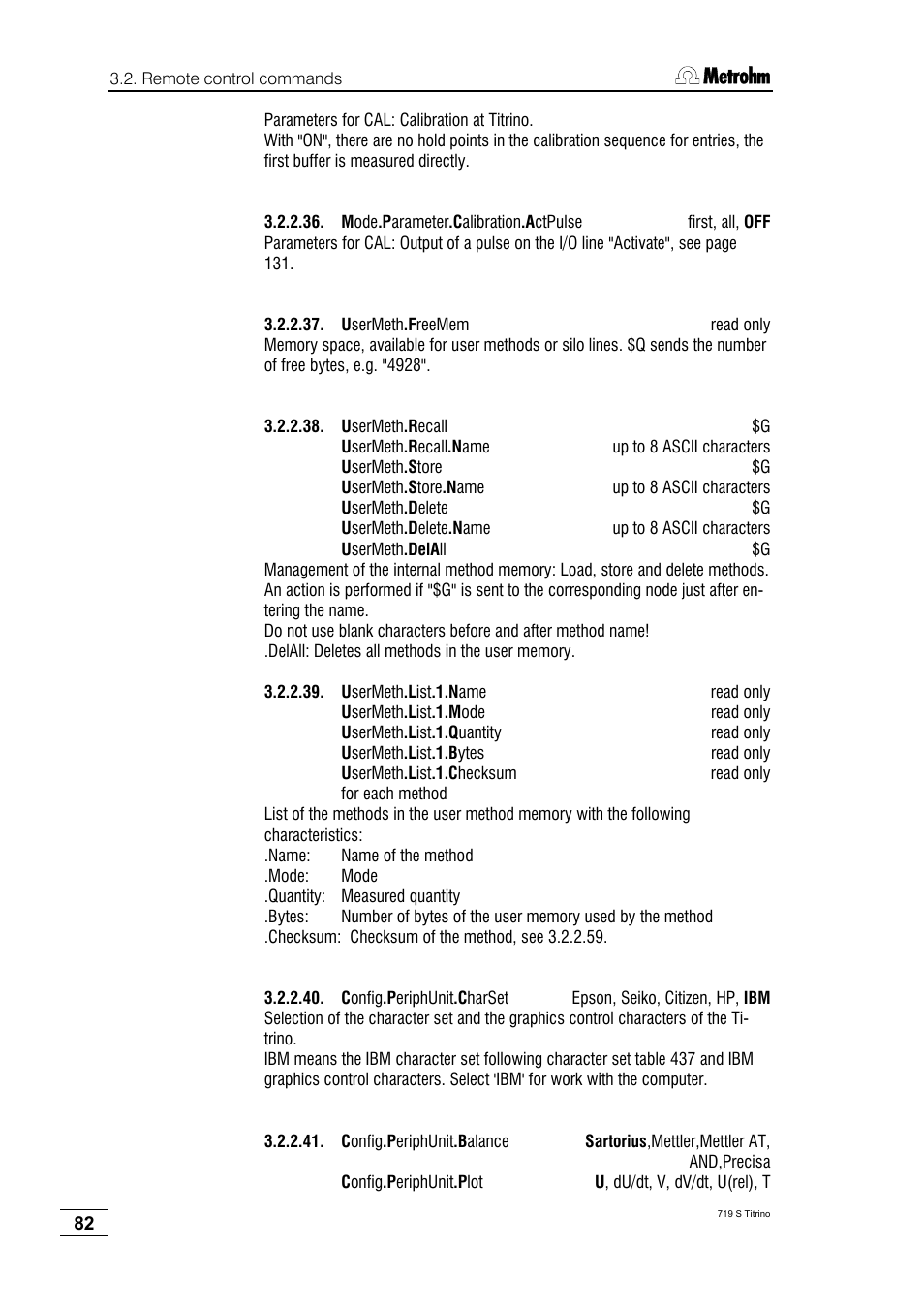 Metrohm 719 S Titrino User Manual | Page 86 / 152