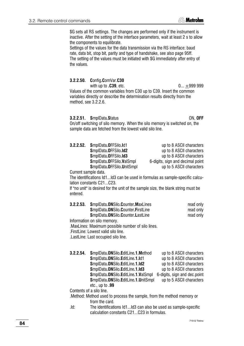 Metrohm 719 S Titrino User Manual | Page 88 / 152