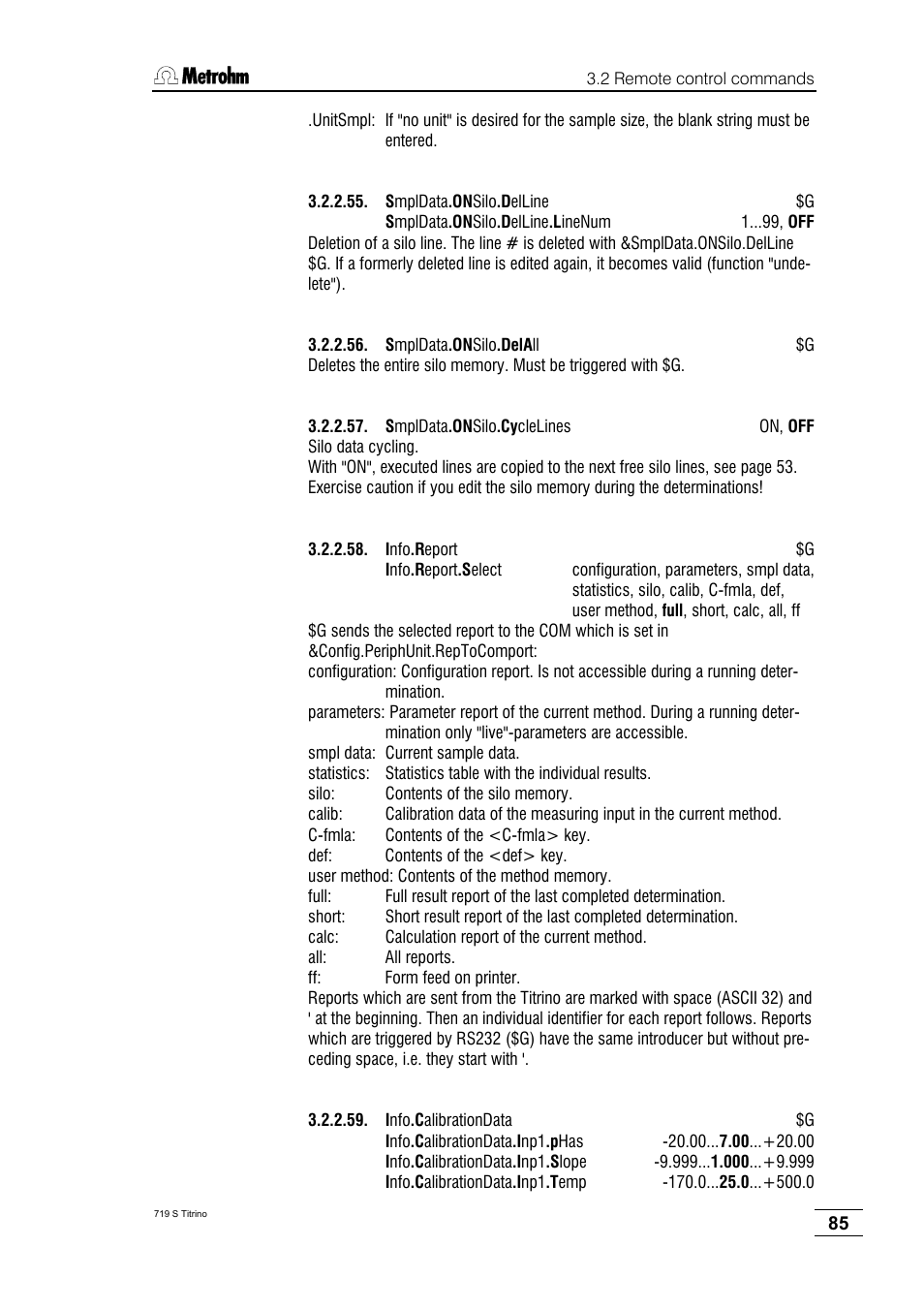 Metrohm 719 S Titrino User Manual | Page 89 / 152