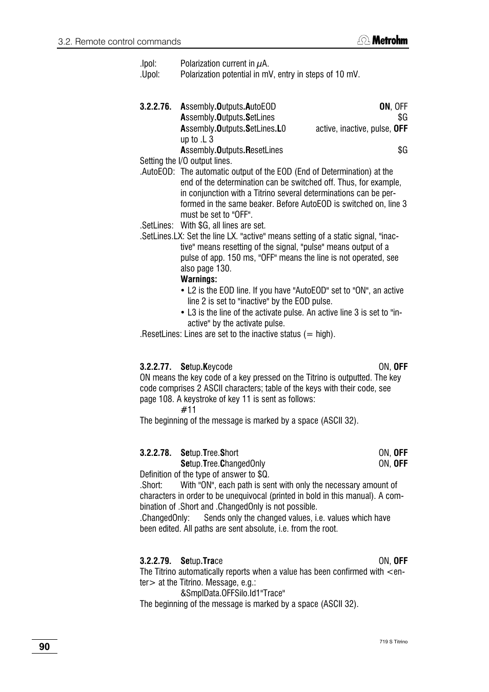 Metrohm 719 S Titrino User Manual | Page 94 / 152