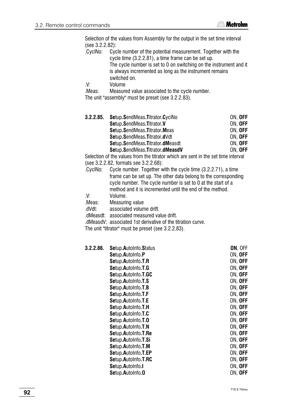 Metrohm 719 S Titrino User Manual | Page 96 / 152