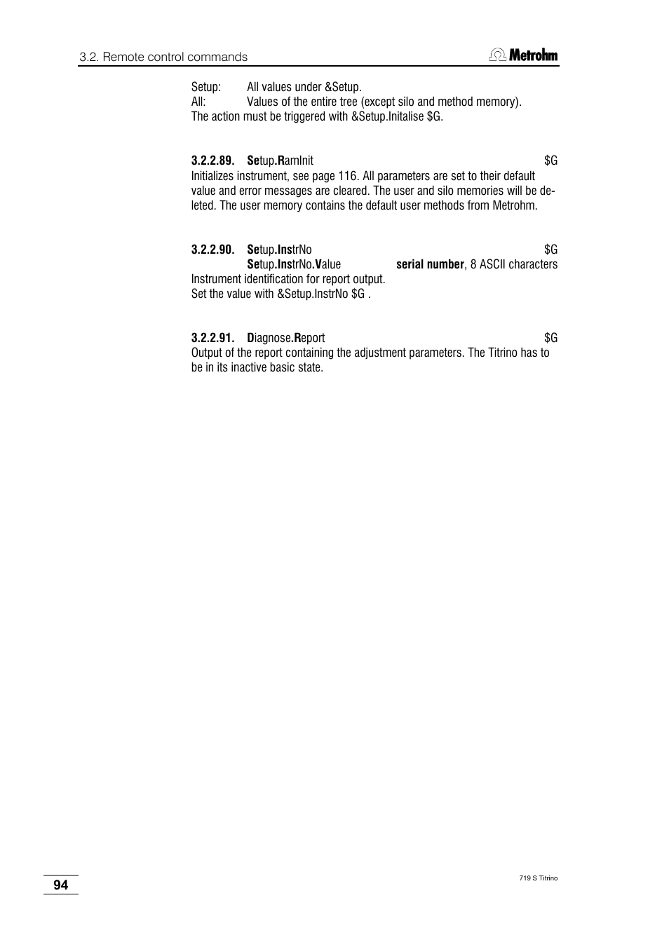 Metrohm 719 S Titrino User Manual | Page 98 / 152