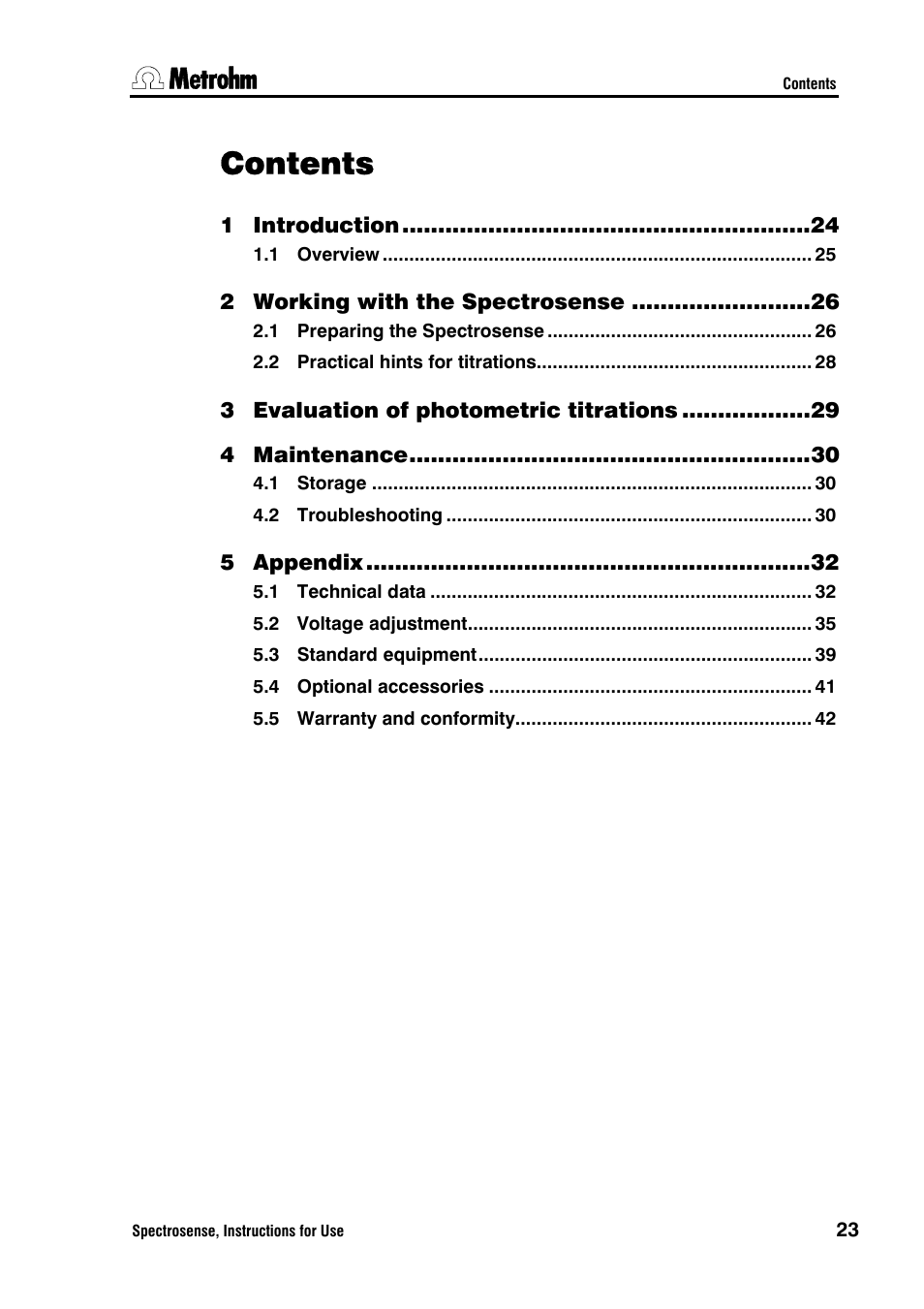 Metrohm Spectrosense User Manual | Page 27 / 92