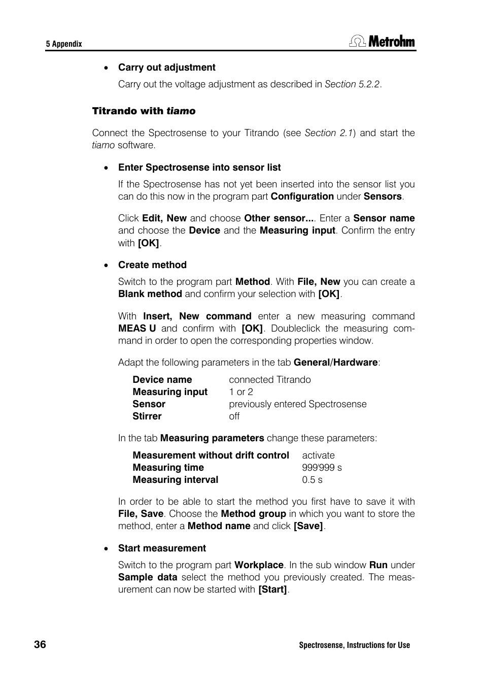 Metrohm Spectrosense User Manual | Page 40 / 92