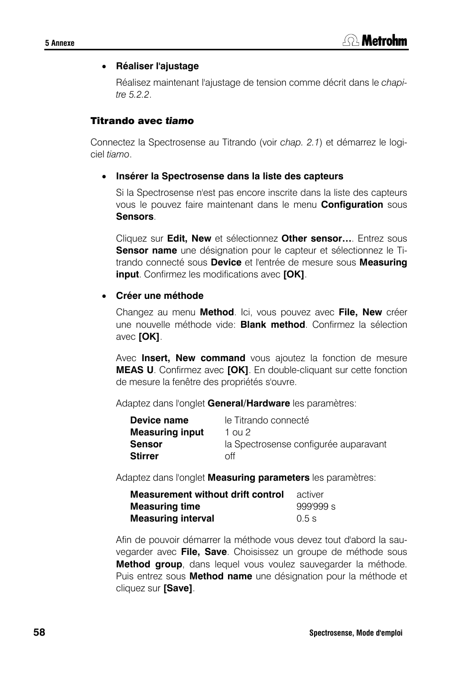 Metrohm Spectrosense User Manual | Page 62 / 92