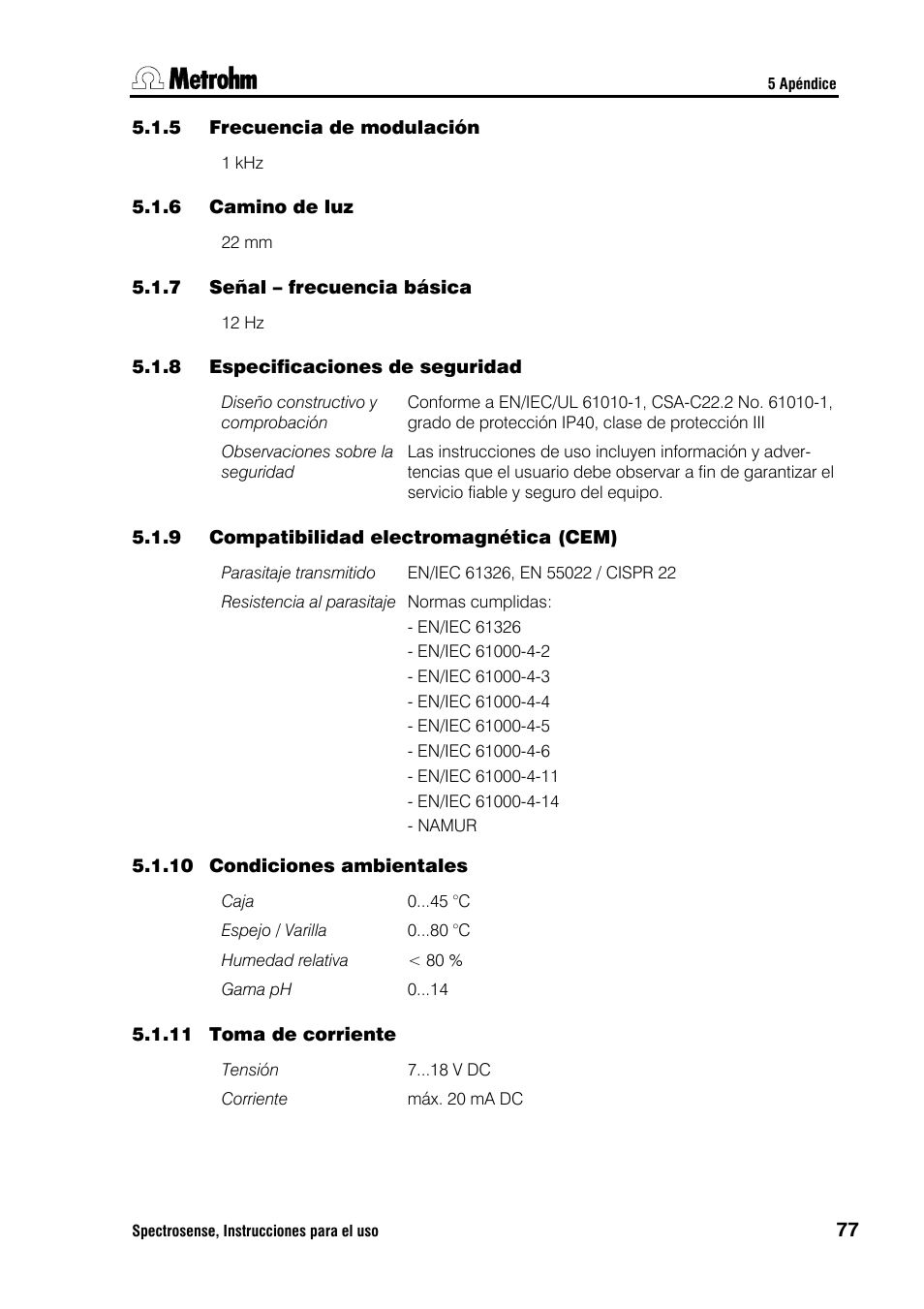 Metrohm Spectrosense User Manual | Page 81 / 92