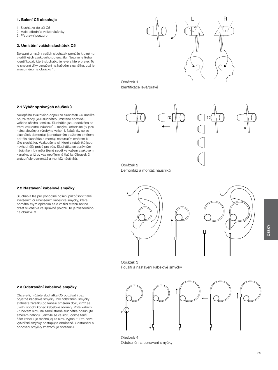 Bowers & Wilkins C5 User Manual | Page 39 / 65