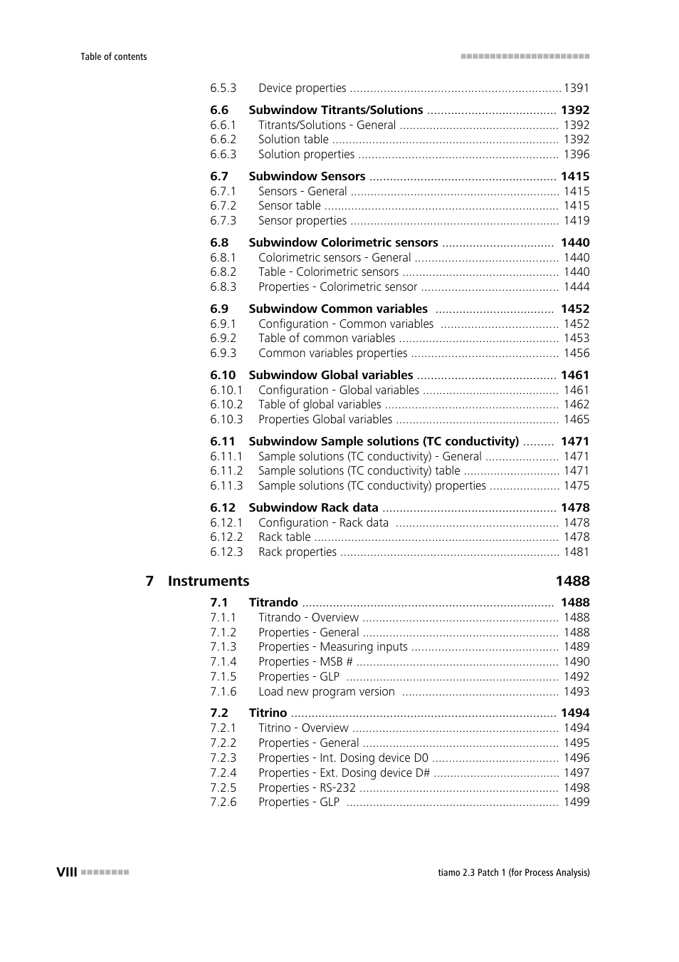 Metrohm tiamo 2.3 Patch 1 (process analysis) User Manual | Page 10 / 1795