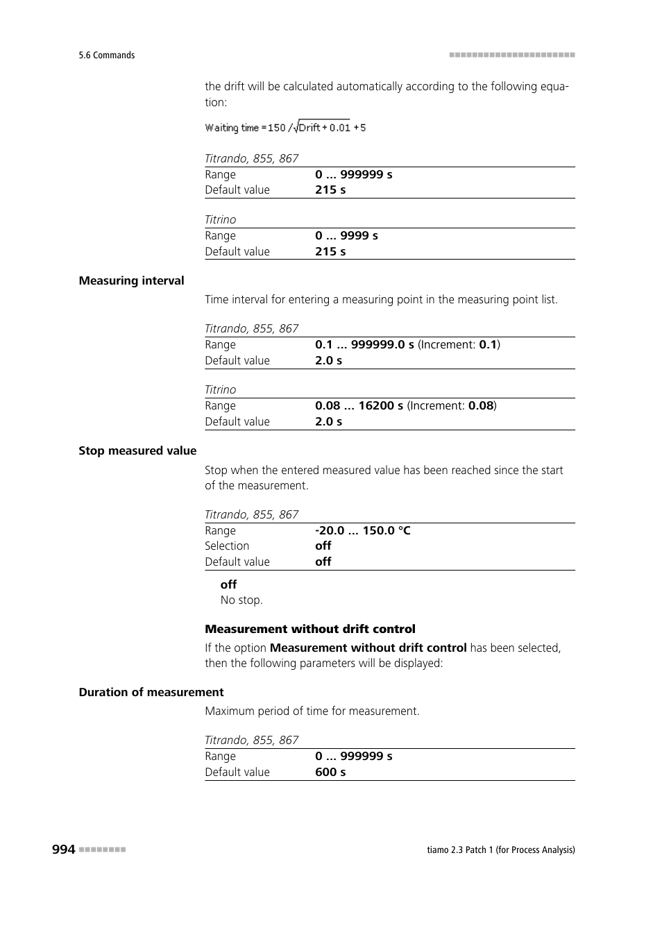 Metrohm tiamo 2.3 Patch 1 (process analysis) User Manual | Page 1010 / 1795