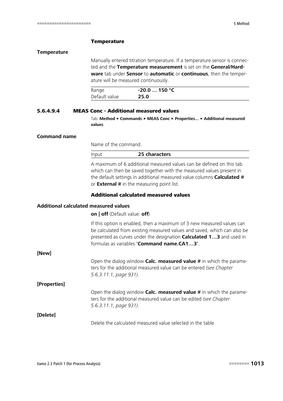 4 meas conc - additional measured values | Metrohm tiamo 2.3 Patch 1 (process analysis) User Manual | Page 1029 / 1795