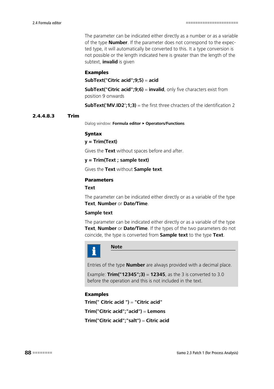 3 trim, Trim | Metrohm tiamo 2.3 Patch 1 (process analysis) User Manual | Page 104 / 1795