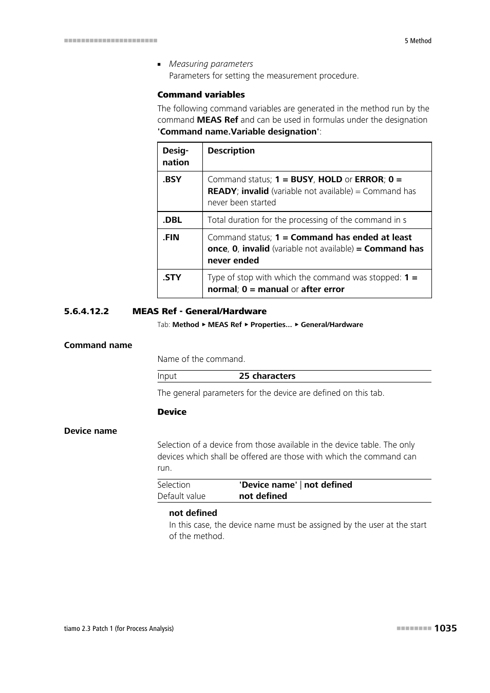 2 meas ref - general/hardware | Metrohm tiamo 2.3 Patch 1 (process analysis) User Manual | Page 1051 / 1795