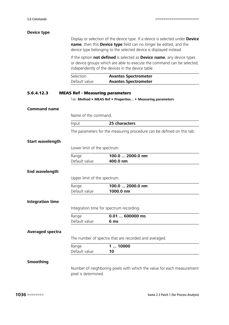 3 meas ref - measuring parameters | Metrohm tiamo 2.3 Patch 1 (process analysis) User Manual | Page 1052 / 1795
