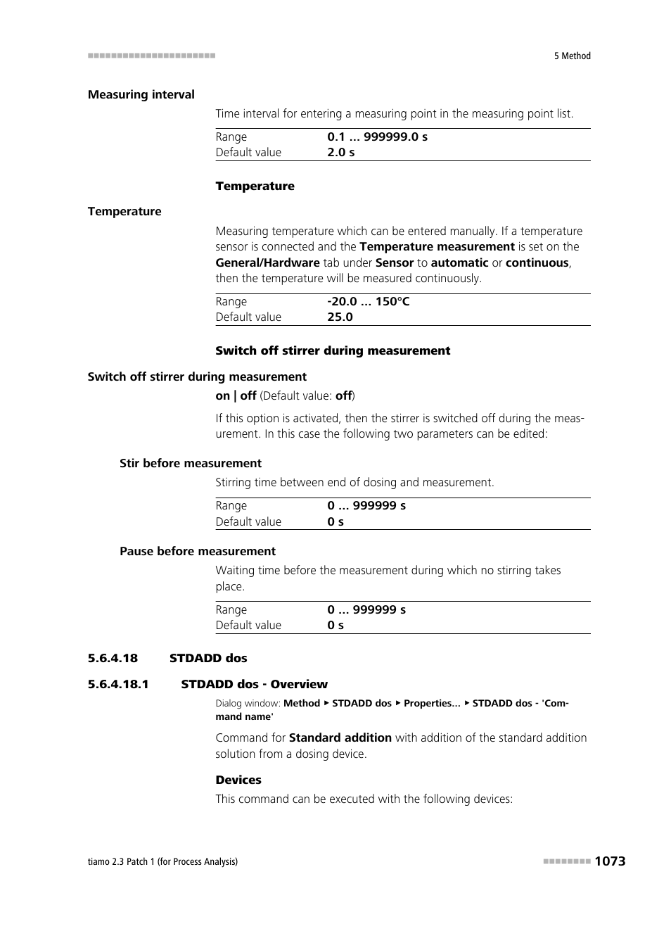 18 stdadd dos, 1 stdadd dos - overview, Stdadd dos | Metrohm tiamo 2.3 Patch 1 (process analysis) User Manual | Page 1089 / 1795