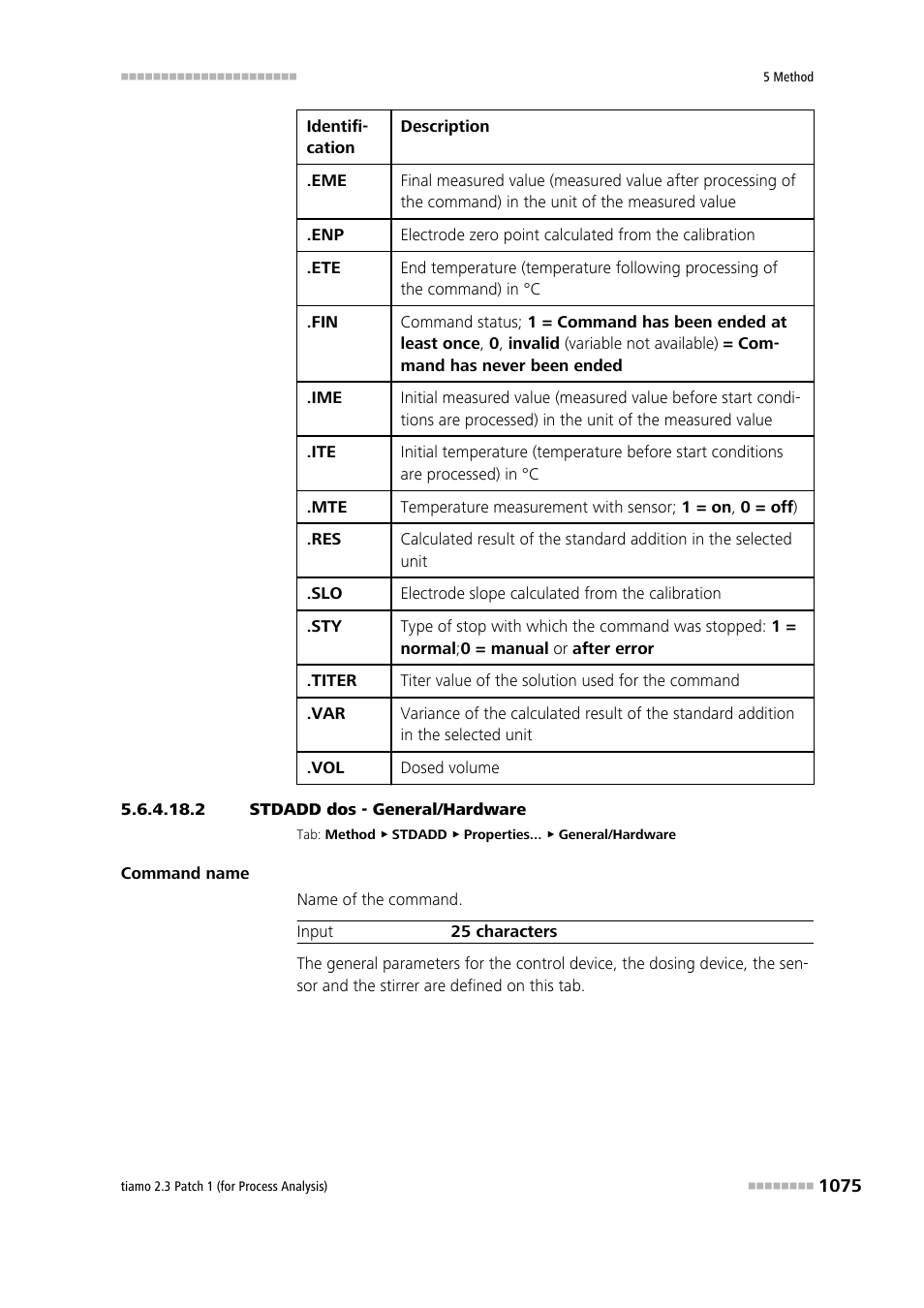 2 stdadd dos - general/hardware | Metrohm tiamo 2.3 Patch 1 (process analysis) User Manual | Page 1091 / 1795