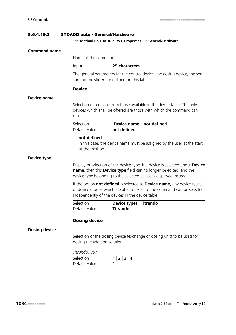 2 stdadd auto - general/hardware | Metrohm tiamo 2.3 Patch 1 (process analysis) User Manual | Page 1100 / 1795