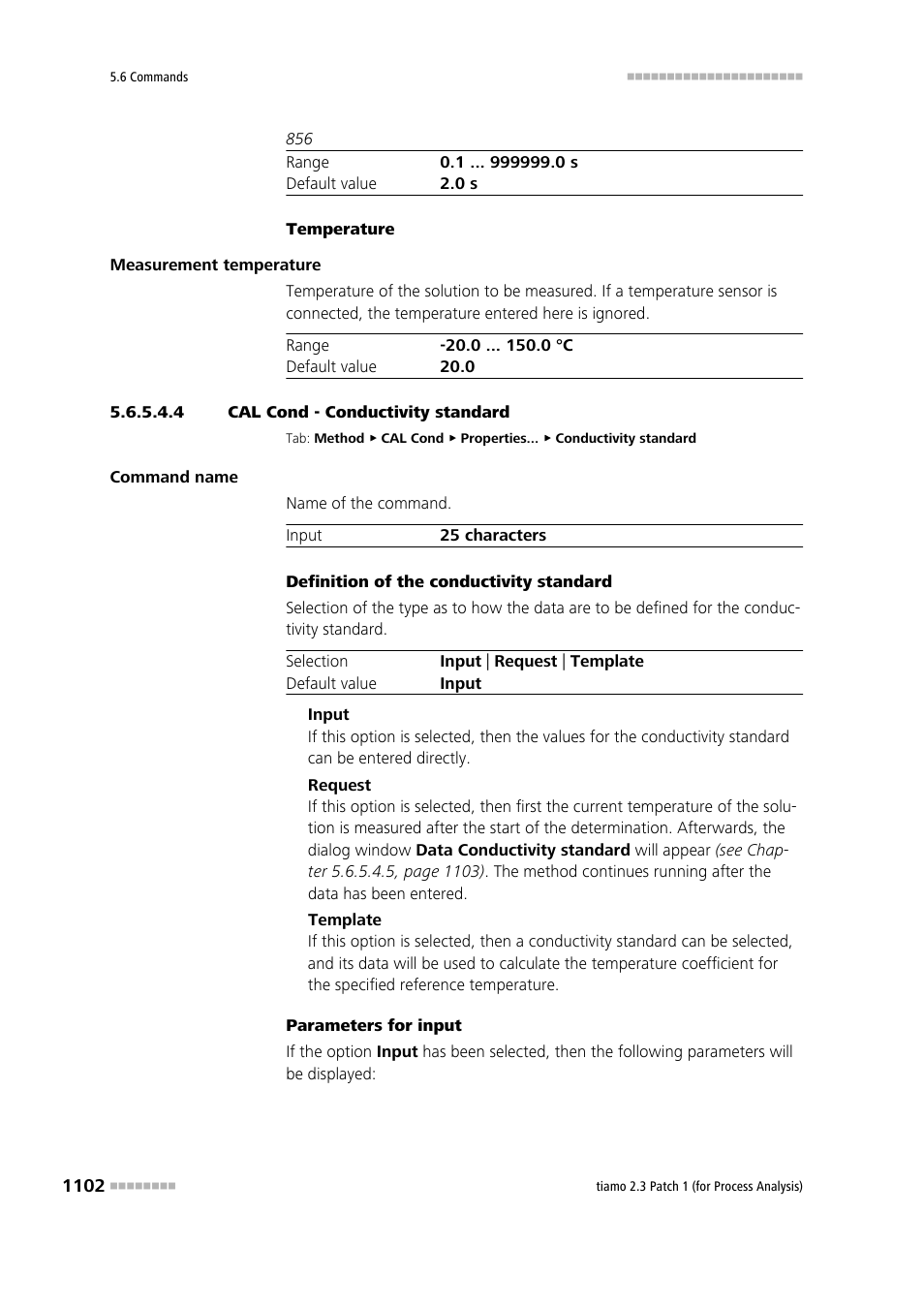 4 cal cond - conductivity standard | Metrohm tiamo 2.3 Patch 1 (process analysis) User Manual | Page 1118 / 1795