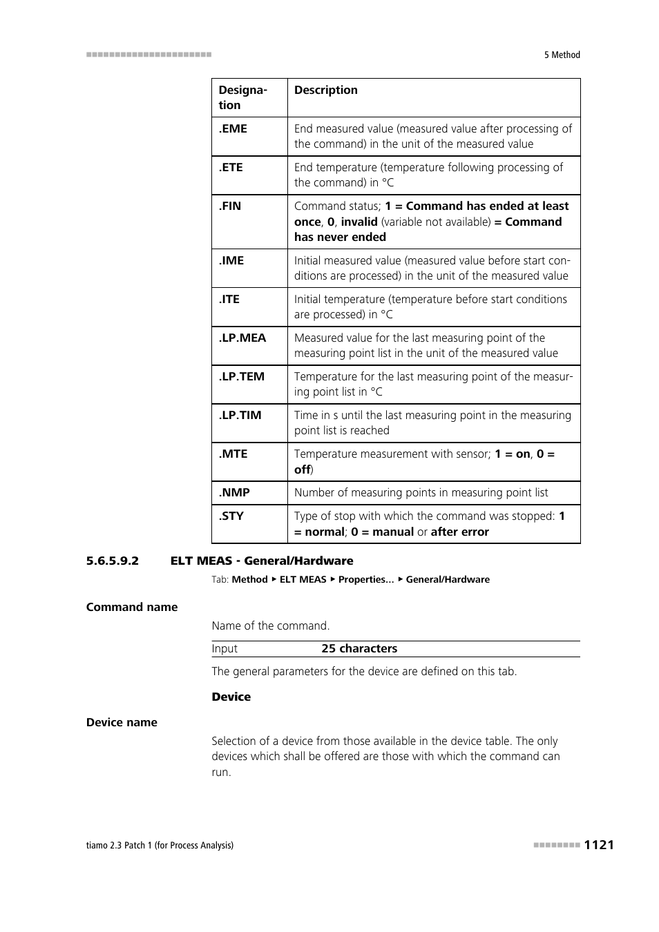 2 elt meas - general/hardware | Metrohm tiamo 2.3 Patch 1 (process analysis) User Manual | Page 1137 / 1795