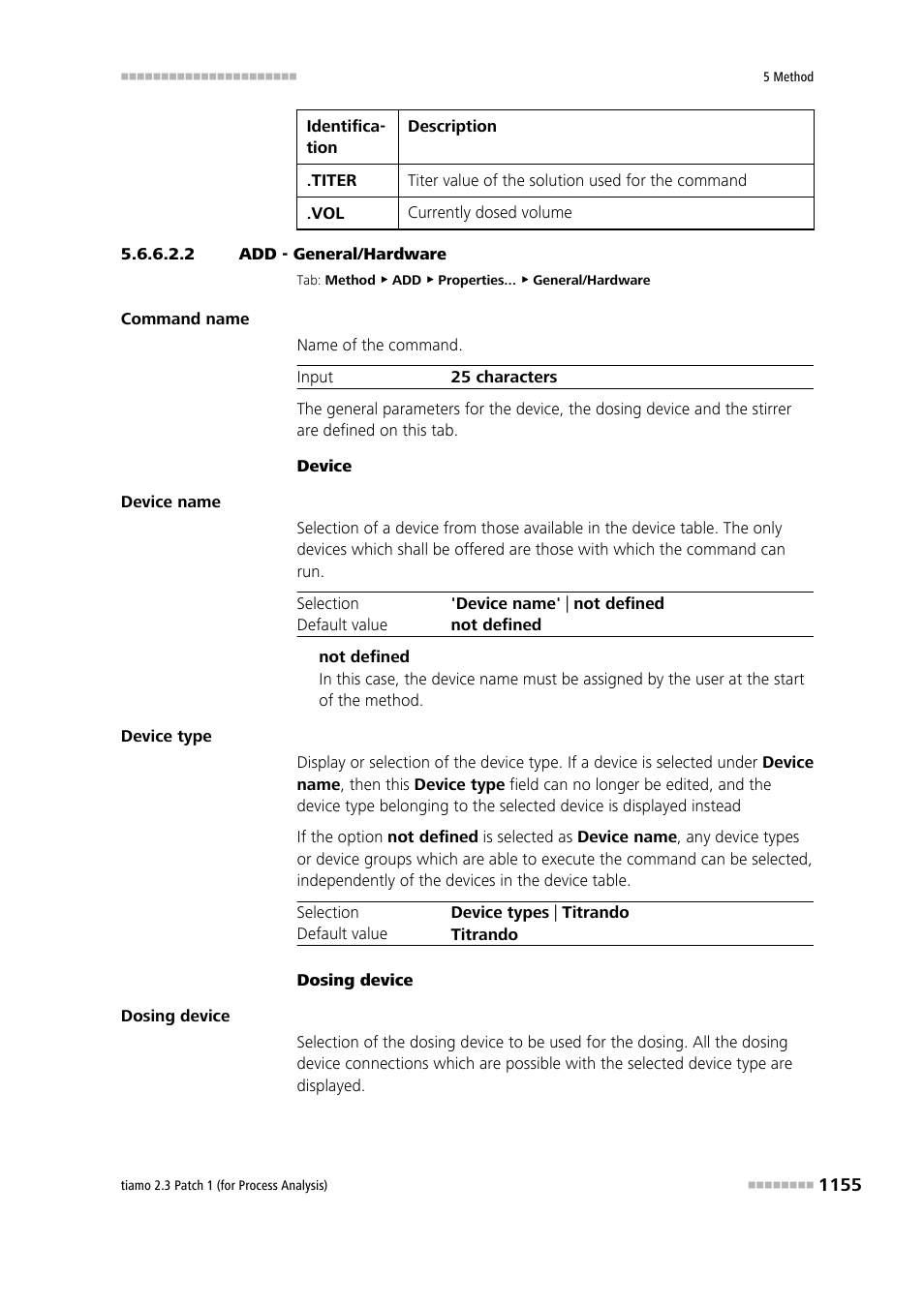 2 add - general/hardware | Metrohm tiamo 2.3 Patch 1 (process analysis) User Manual | Page 1171 / 1795