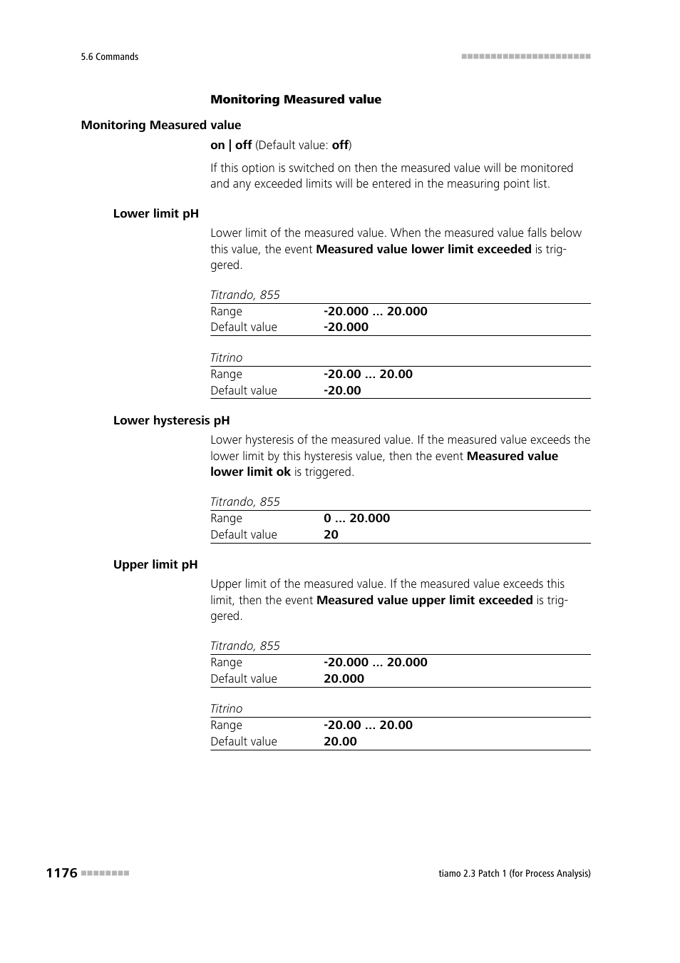 Metrohm tiamo 2.3 Patch 1 (process analysis) User Manual | Page 1192 / 1795