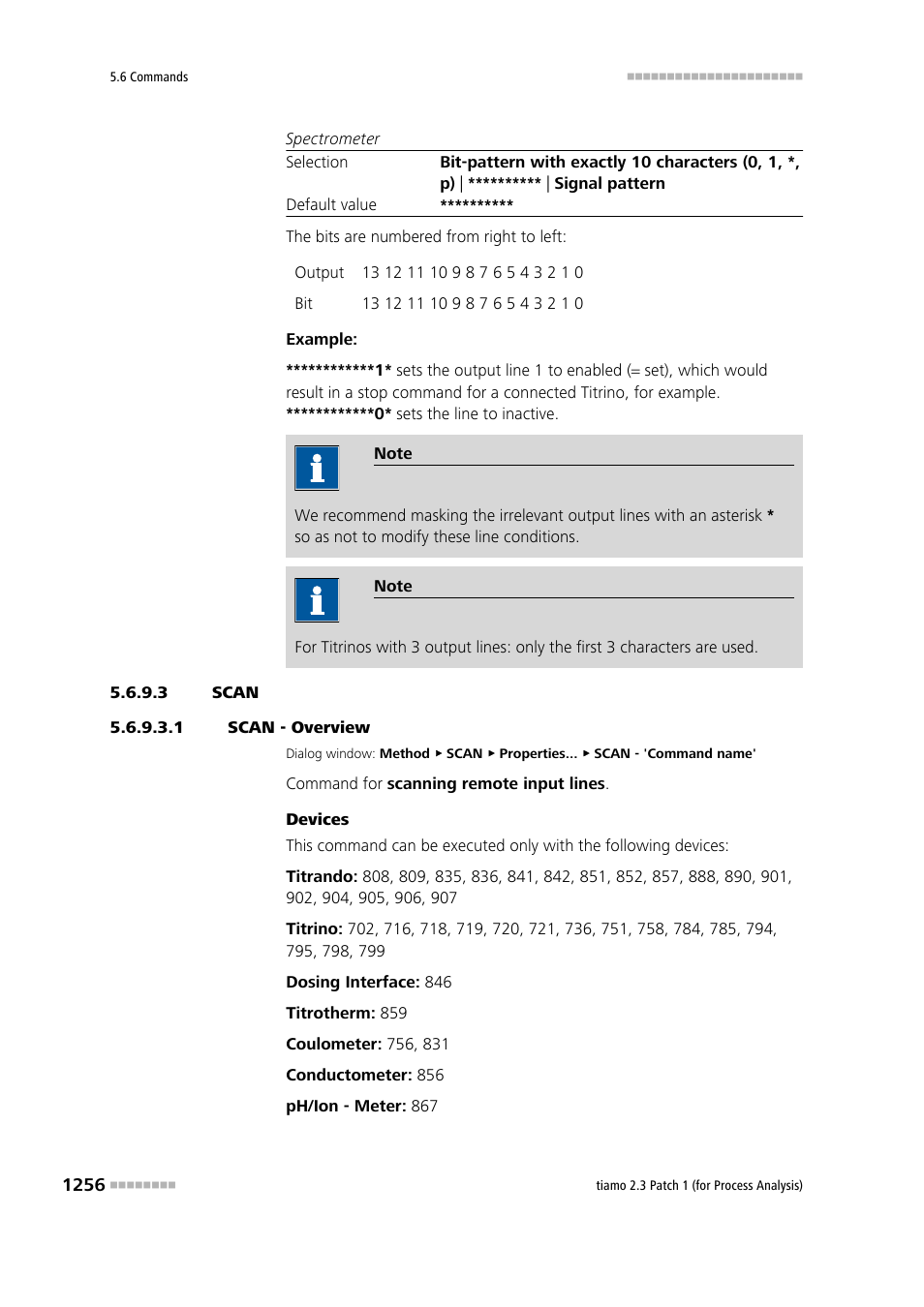 3 scan, 1 scan - overview, Scan | Metrohm tiamo 2.3 Patch 1 (process analysis) User Manual | Page 1272 / 1795