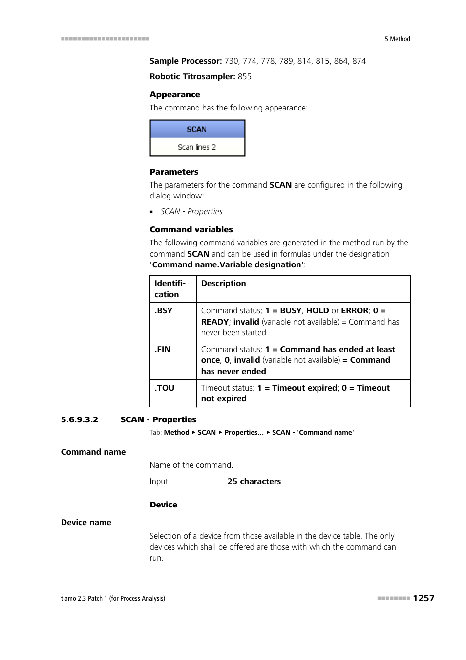 2 scan - properties | Metrohm tiamo 2.3 Patch 1 (process analysis) User Manual | Page 1273 / 1795
