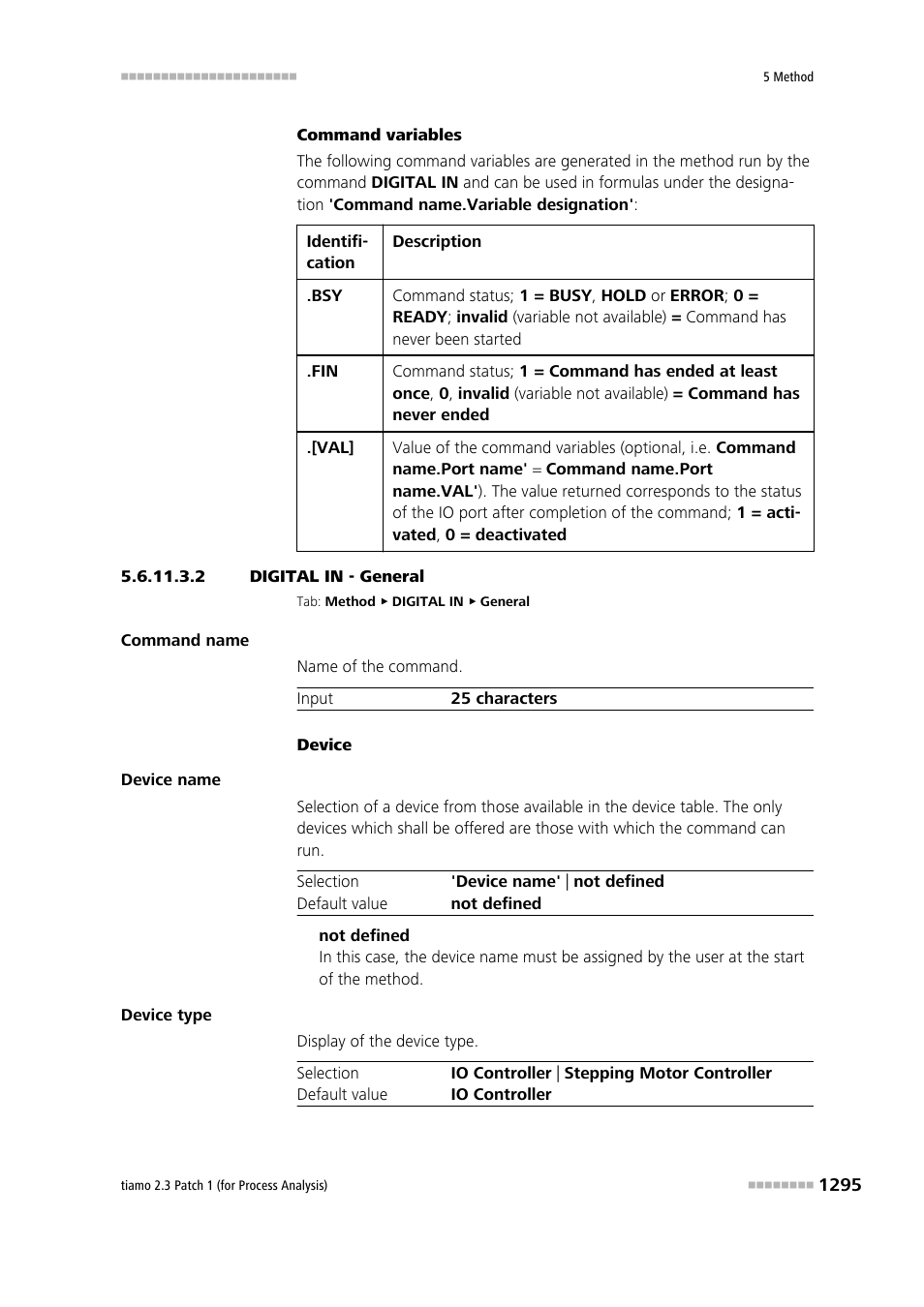 2 digital in - general | Metrohm tiamo 2.3 Patch 1 (process analysis) User Manual | Page 1311 / 1795