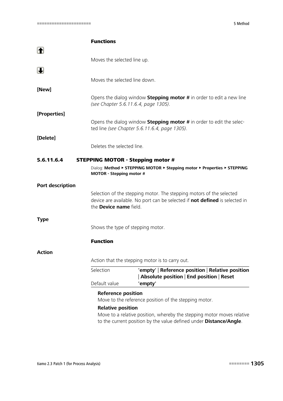 4 stepping motor - stepping motor | Metrohm tiamo 2.3 Patch 1 (process analysis) User Manual | Page 1321 / 1795