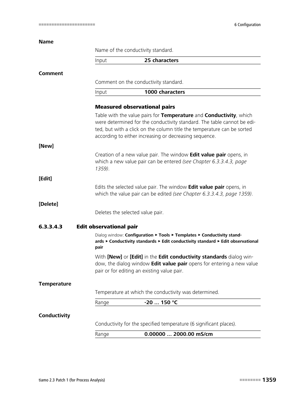 3 edit observational pair | Metrohm tiamo 2.3 Patch 1 (process analysis) User Manual | Page 1375 / 1795