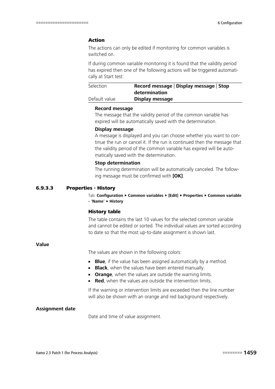 3 properties - history | Metrohm tiamo 2.3 Patch 1 (process analysis) User Manual | Page 1475 / 1795