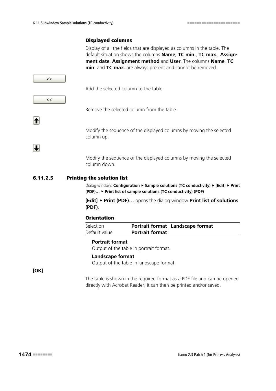 5 printing the solution list | Metrohm tiamo 2.3 Patch 1 (process analysis) User Manual | Page 1490 / 1795